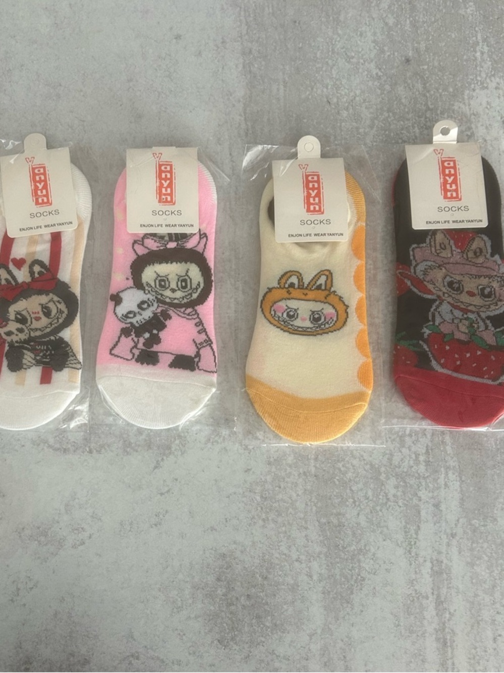 Colorful Character Socks Set 5 pair